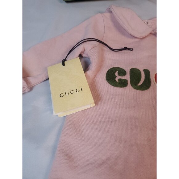 Gucci Baby One Piece Jumpsuit  3/6 Mo Playsuit 100% cotton W/ Box - Picture 4 of 16